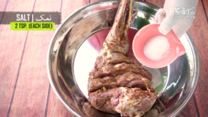 tawa mutton raan roast Step-6