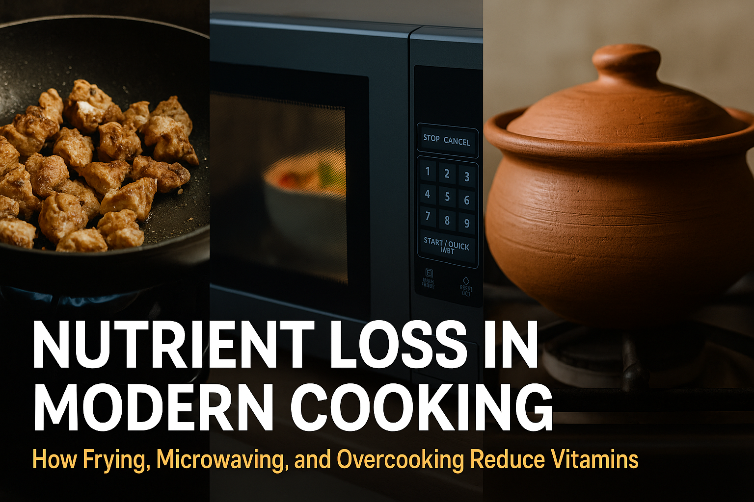 Nutrient Loss in Modern Cooking: How Frying, Microwaving, and Overcooking Reduce Vitamins