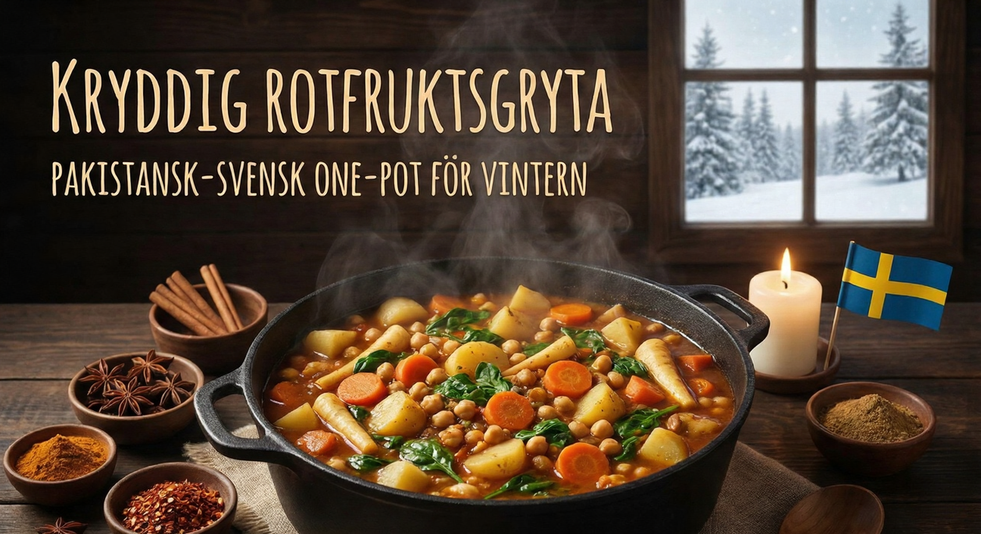 Kryddig Rotfruktsgryta: A Pakistani One-Pot Feast for Swedish Winter